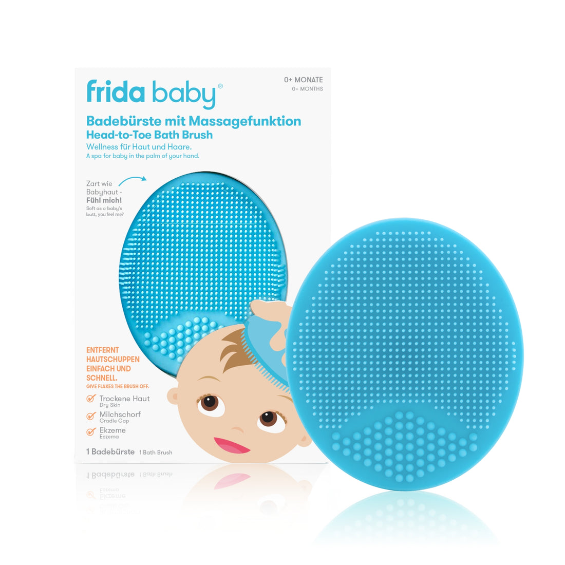 Babybürste zum Baden mit Massagefunktion